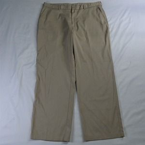 Pebble Beach 40‎ x 32 Khaki Flat Front Performance Mens Golf Pants
